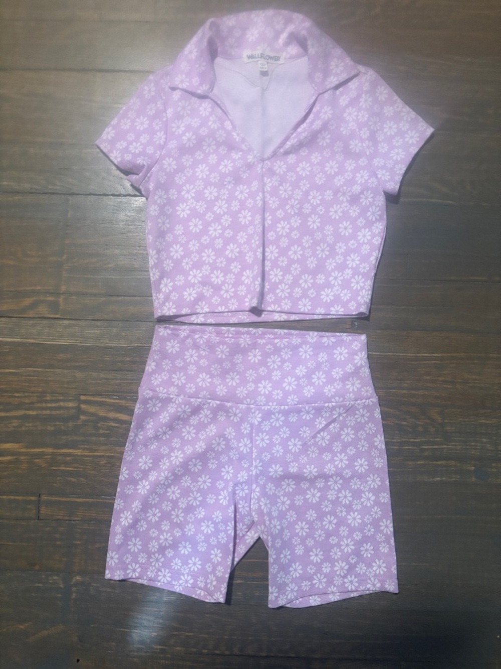 Lavender Floral Two-Piece Lounge Size medium super cute
